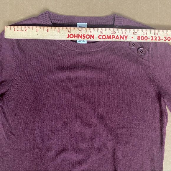 Gap Crew Neck Sweater, Size Small, Amethyst, Shoulder Button Detail Crew… - Picture 10 of 10
